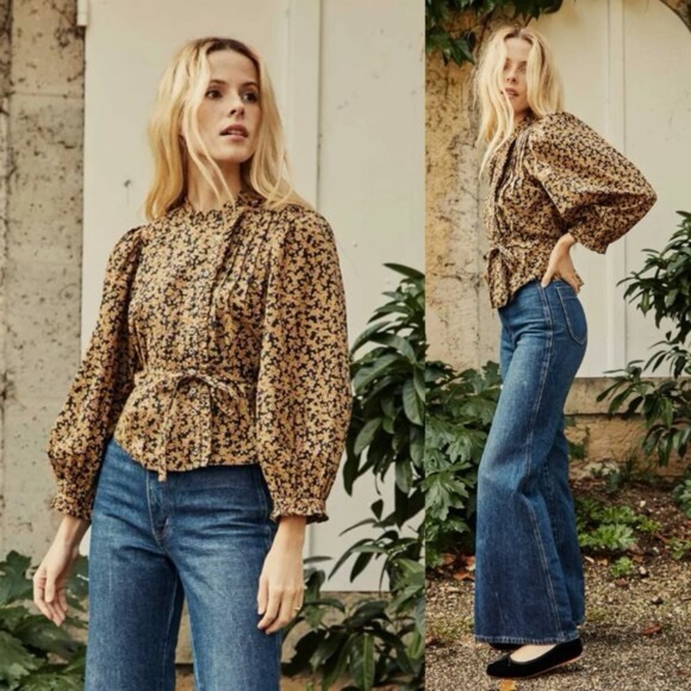 Doen Cornelia Blouse in Winter Meadow